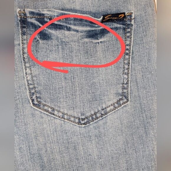 SEVEN7 Y2K Ladies' Slim Denim Jeans Sz 8 - Picture 10 of 13
